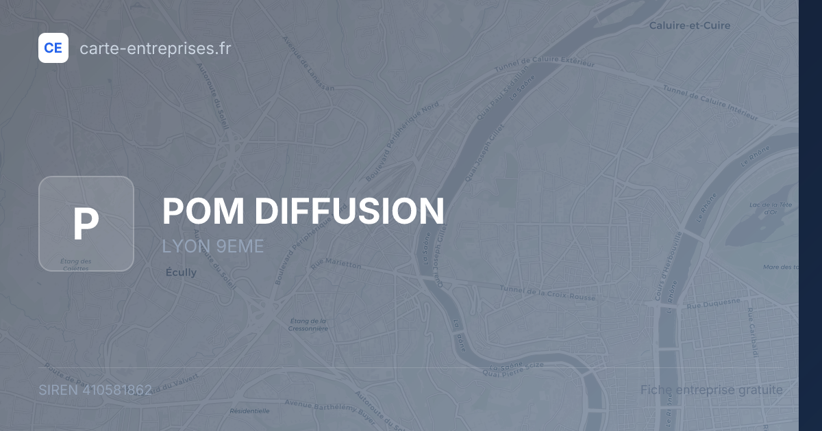 POM DIFFUSION — 410581862 — fiche entreprise