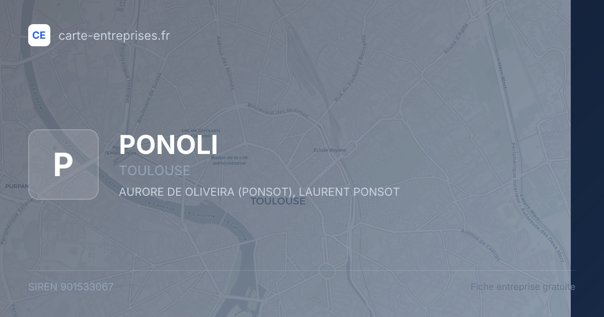 PONOLI — 901533067 — fiche entreprise