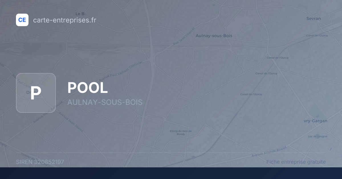POOL — 320852197 — fiche entreprise