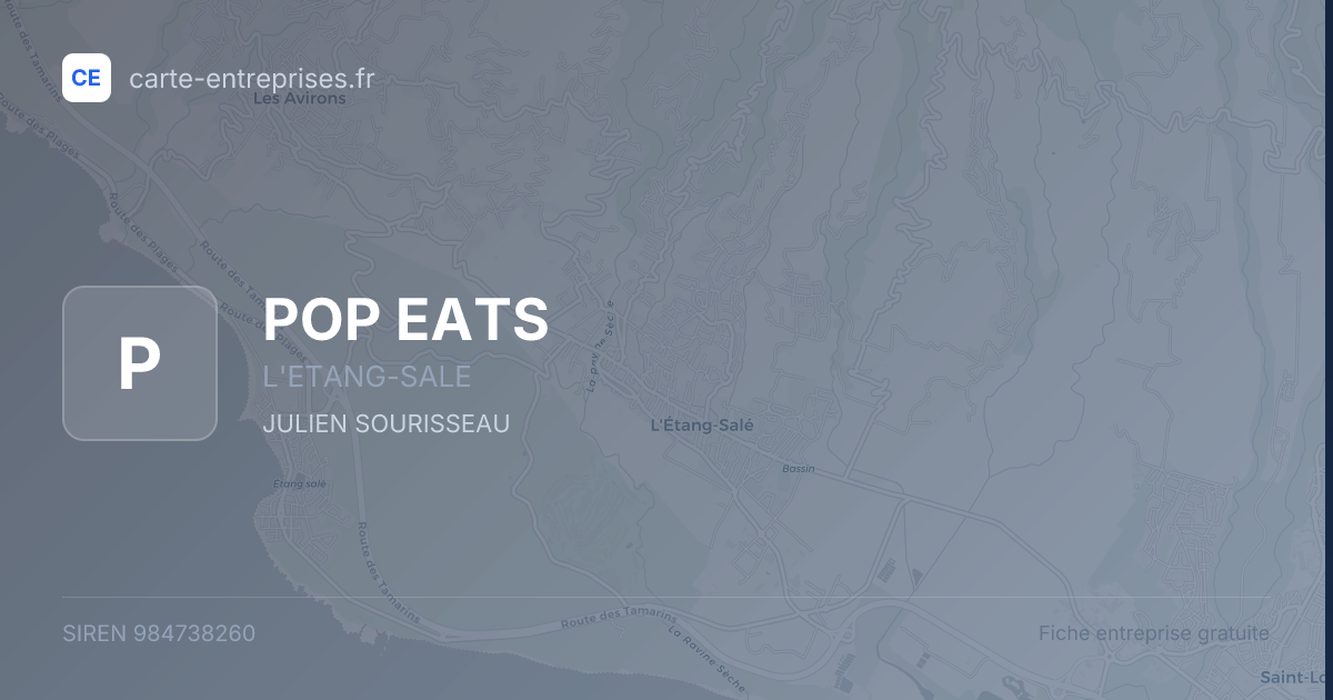 POP EATS — 984738260 — fiche entreprise