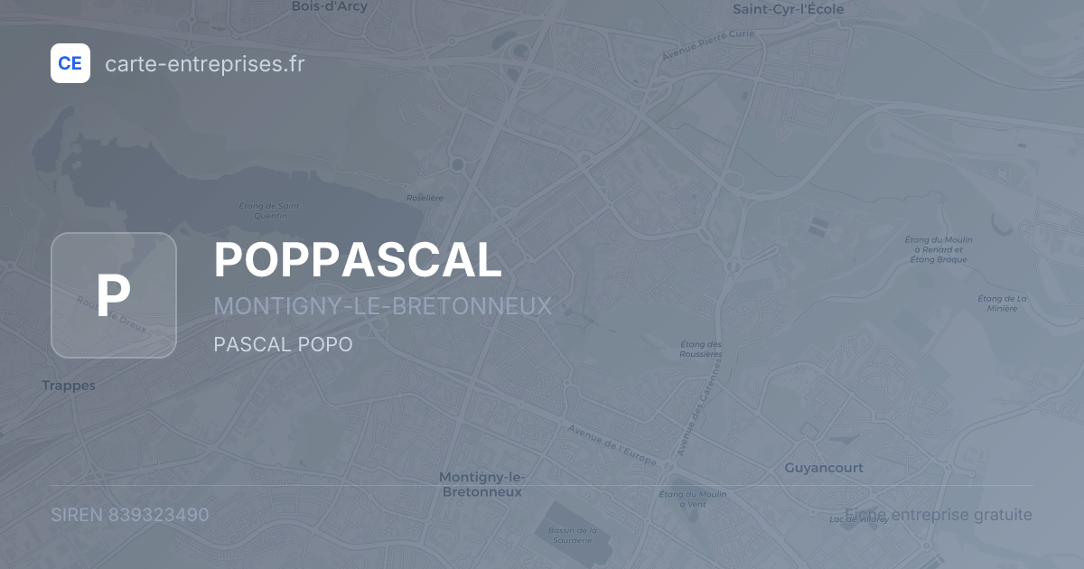 POPPASCAL — 839323490 — fiche entreprise