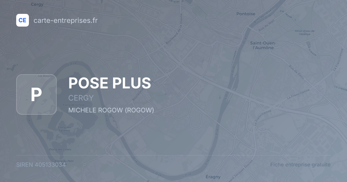 POSE PLUS — 405133034 — fiche entreprise