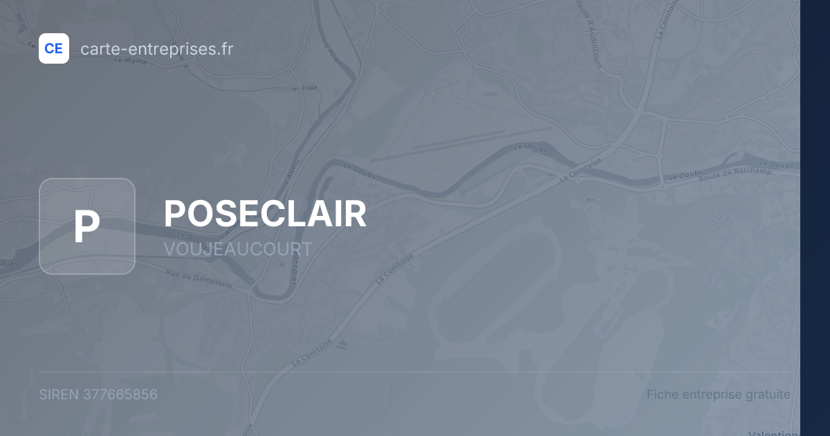 POSECLAIR — 377665856 — fiche entreprise