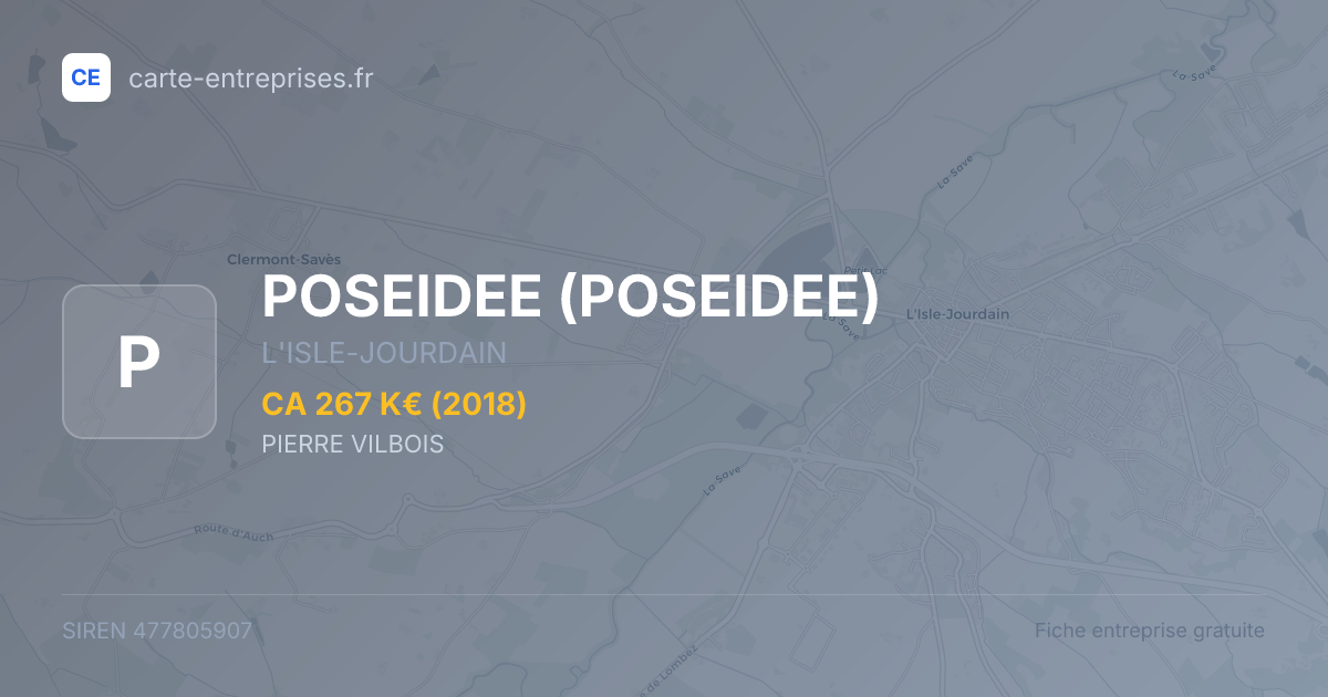 POSEIDEE — 477805907 — fiche entreprise