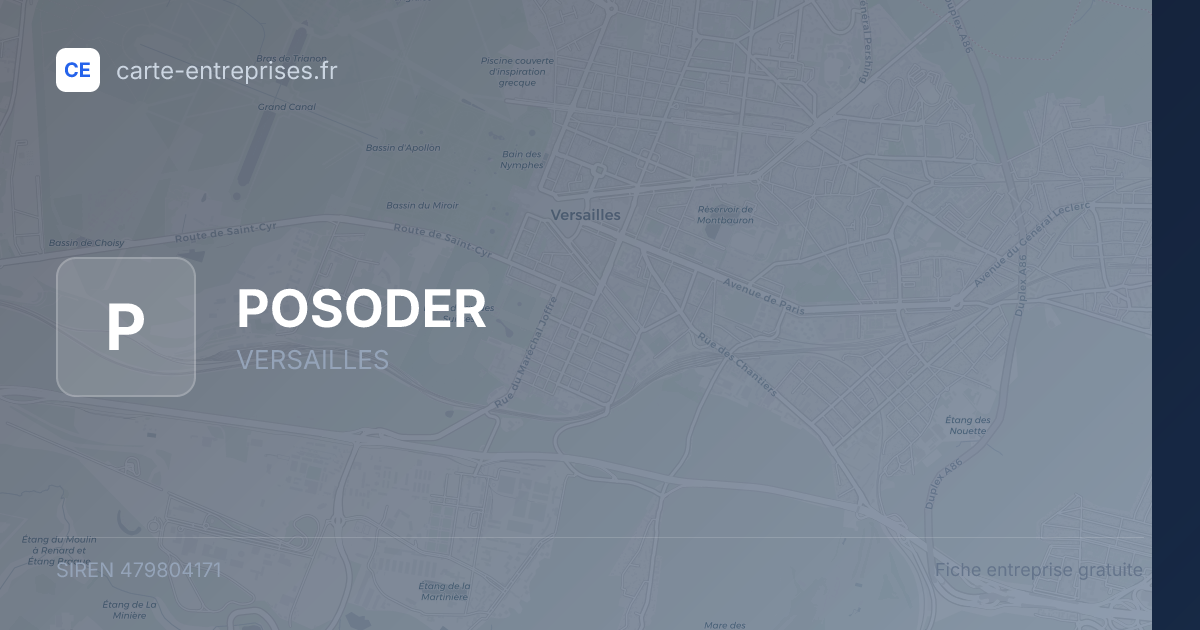 POSODER — 479804171 — fiche entreprise