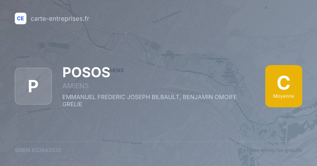 POSOS — 833942030 — fiche entreprise