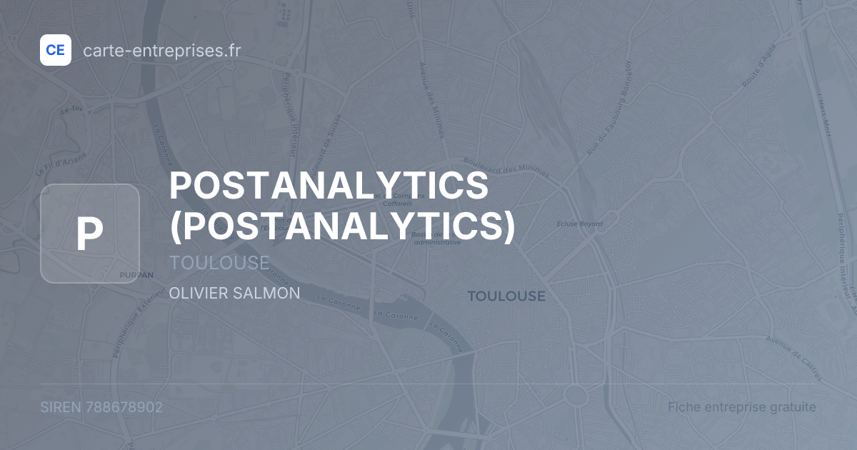 POSTANALYTICS — 788678902 — fiche entreprise
