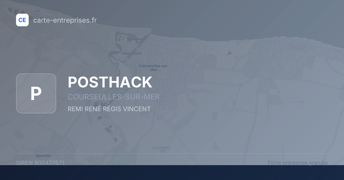 POSTHACK — 900477571 — fiche entreprise