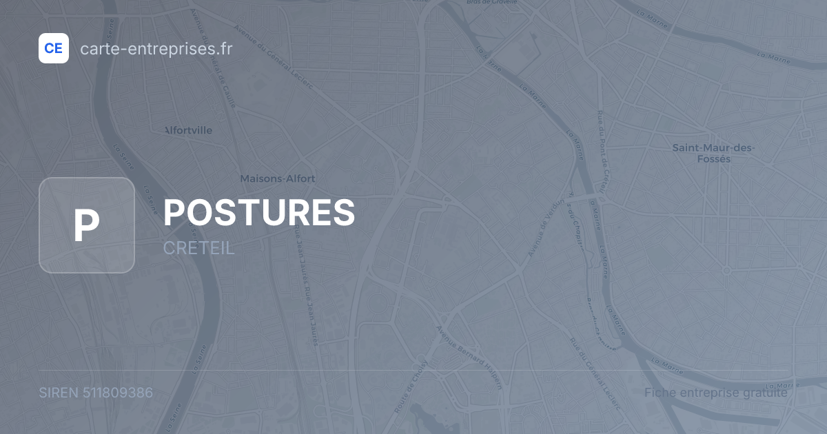 POSTURES — 511809386 — fiche entreprise