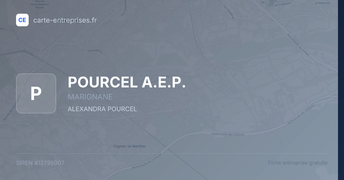 POURCEL A.E.P. — 412795007 — fiche entreprise