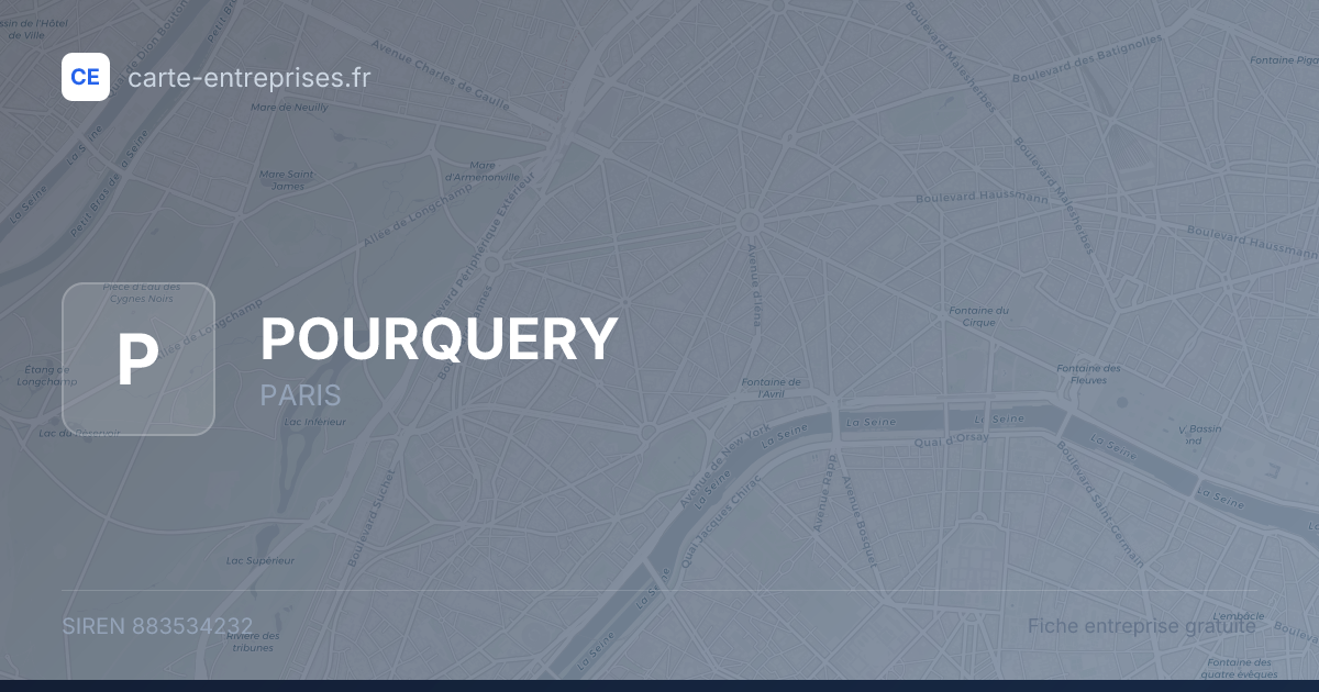 POURQUERY — 883534232 — fiche entreprise