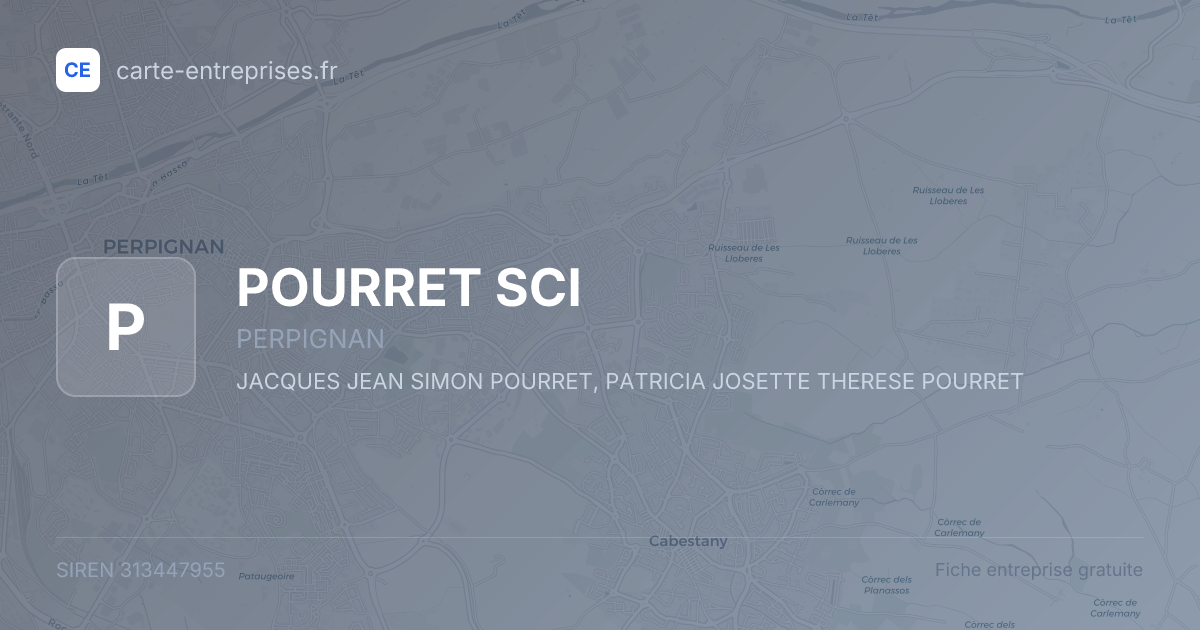 POURRET SCI — 313447955 — fiche entreprise