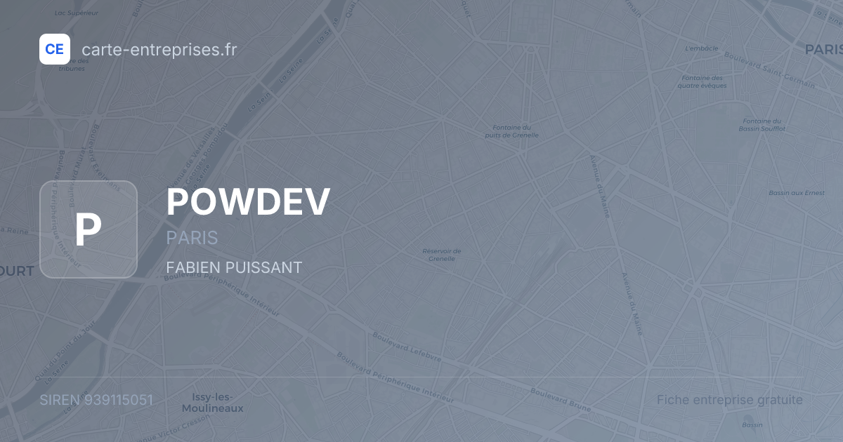 POWDEV — 939115051 — fiche entreprise