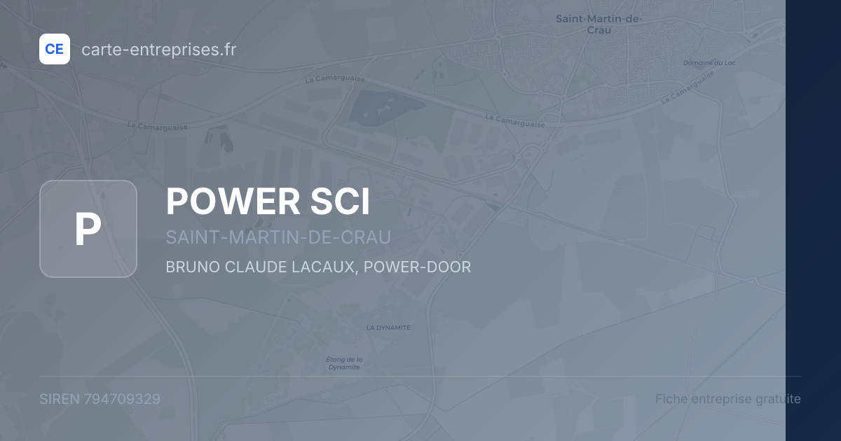 POWER SCI — 794709329 — fiche entreprise