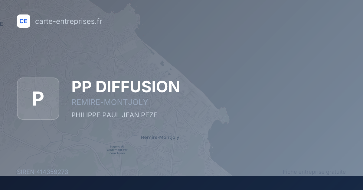 PP DIFFUSION — 414359273 — fiche entreprise