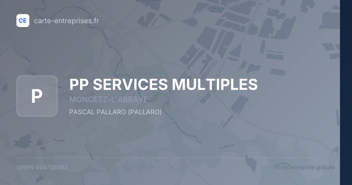 PP SERVICES MULTIPLES — 494706682 — fiche entreprise