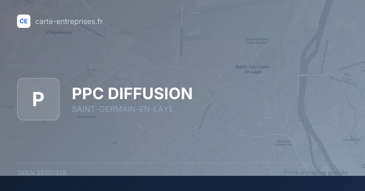 PPC DIFFUSION — 381911338 — fiche entreprise