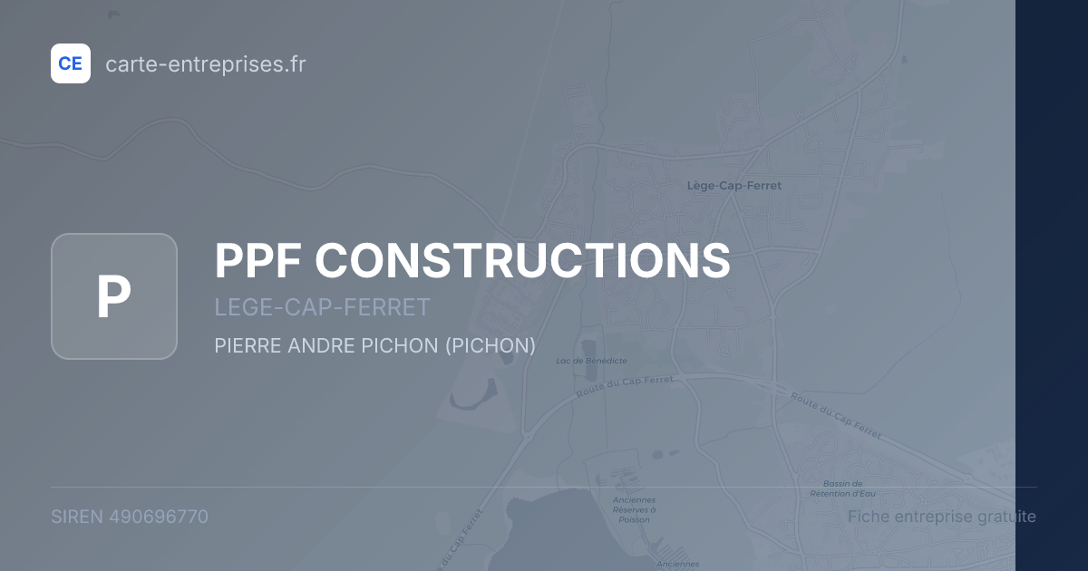 PPF CONSTRUCTIONS — 490696770 — fiche entreprise