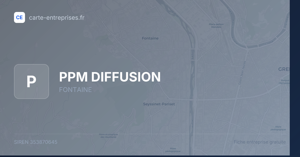 PPM DIFFUSION — 353870645 — fiche entreprise