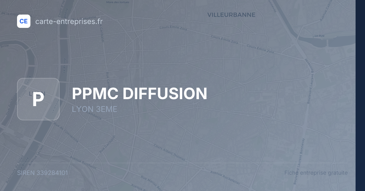 PPMC DIFFUSION — 339284101 — fiche entreprise