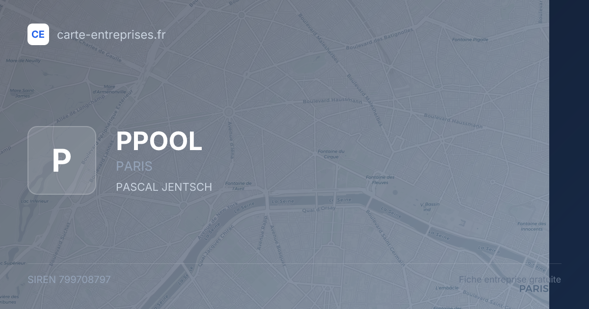 PPOOL — 799708797 — fiche entreprise