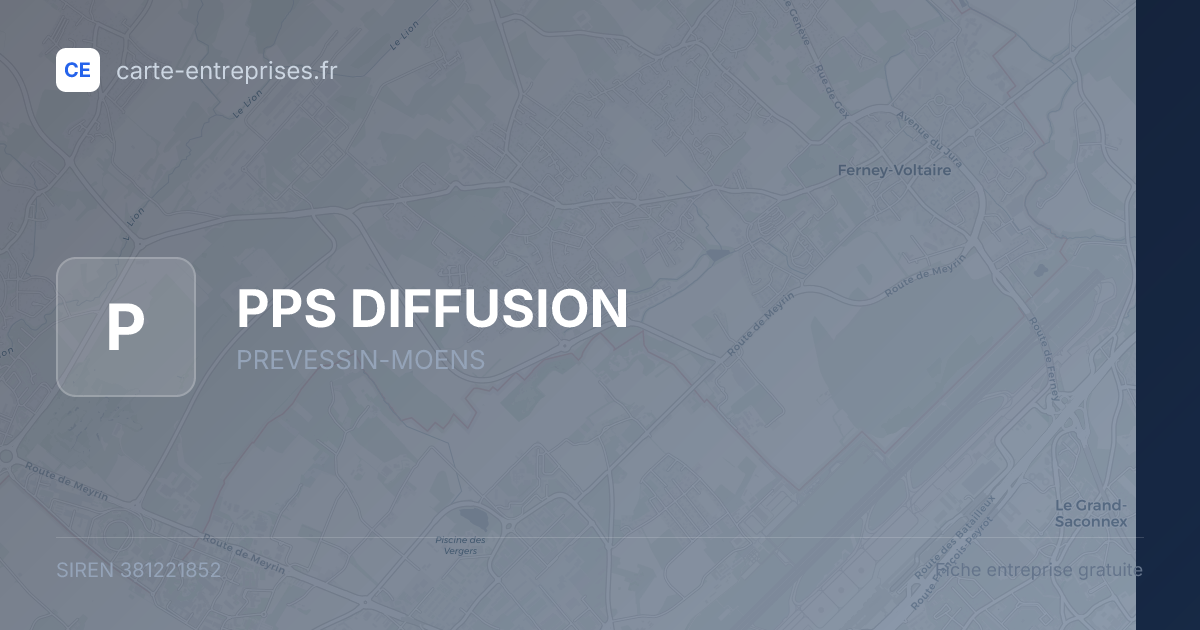 PPS DIFFUSION — 381221852 — fiche entreprise