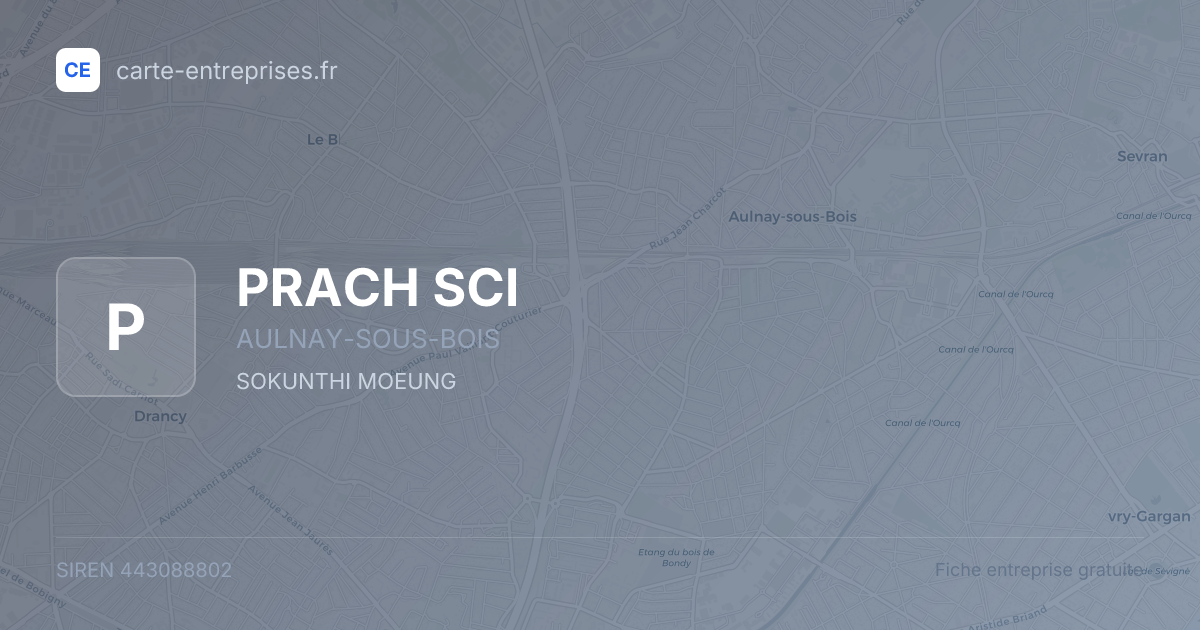 PRACH SCI — 443088802 — fiche entreprise