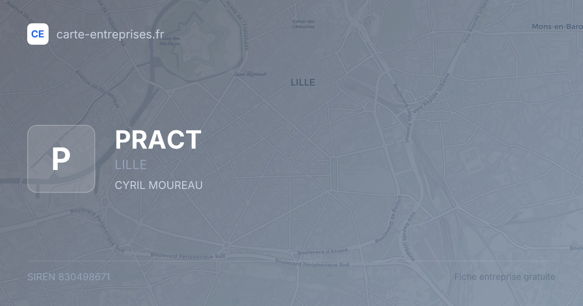 PRACT — 830498671 — fiche entreprise