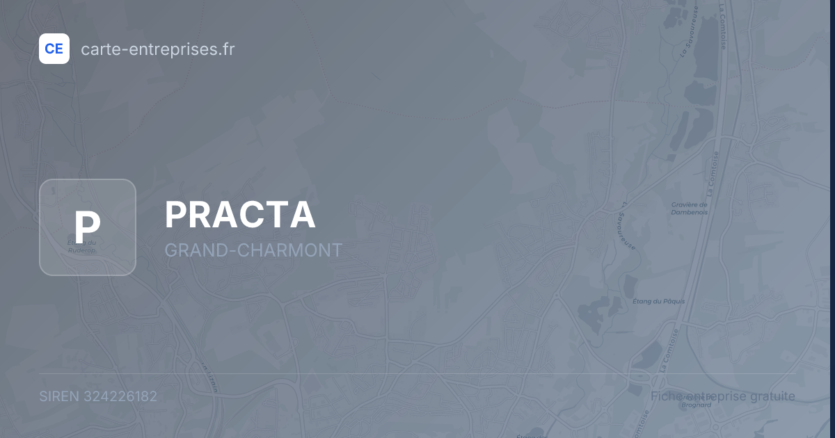 PRACTA — 324226182 — fiche entreprise
