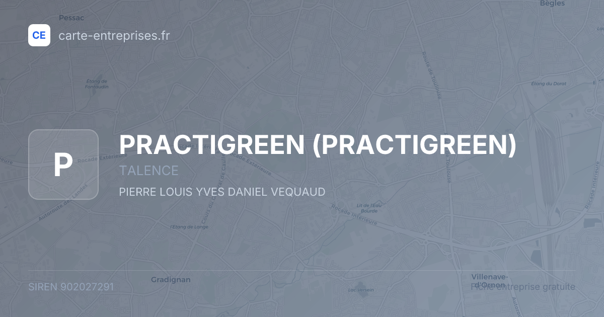 PRACTIGREEN — 902027291 — fiche entreprise