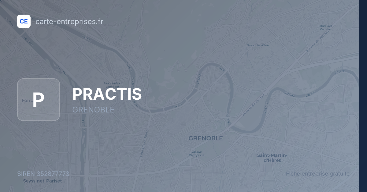 PRACTIS — 352877773 — fiche entreprise