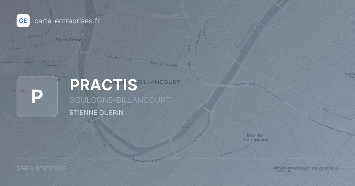 PRACTIS — 809515588 — fiche entreprise