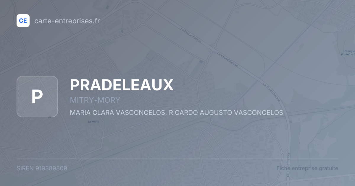 PRADELEAUX — 919389809 — fiche entreprise