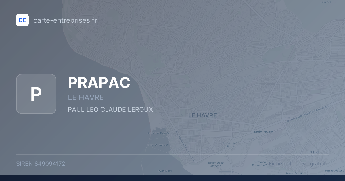PRAPAC — 849094172 — fiche entreprise