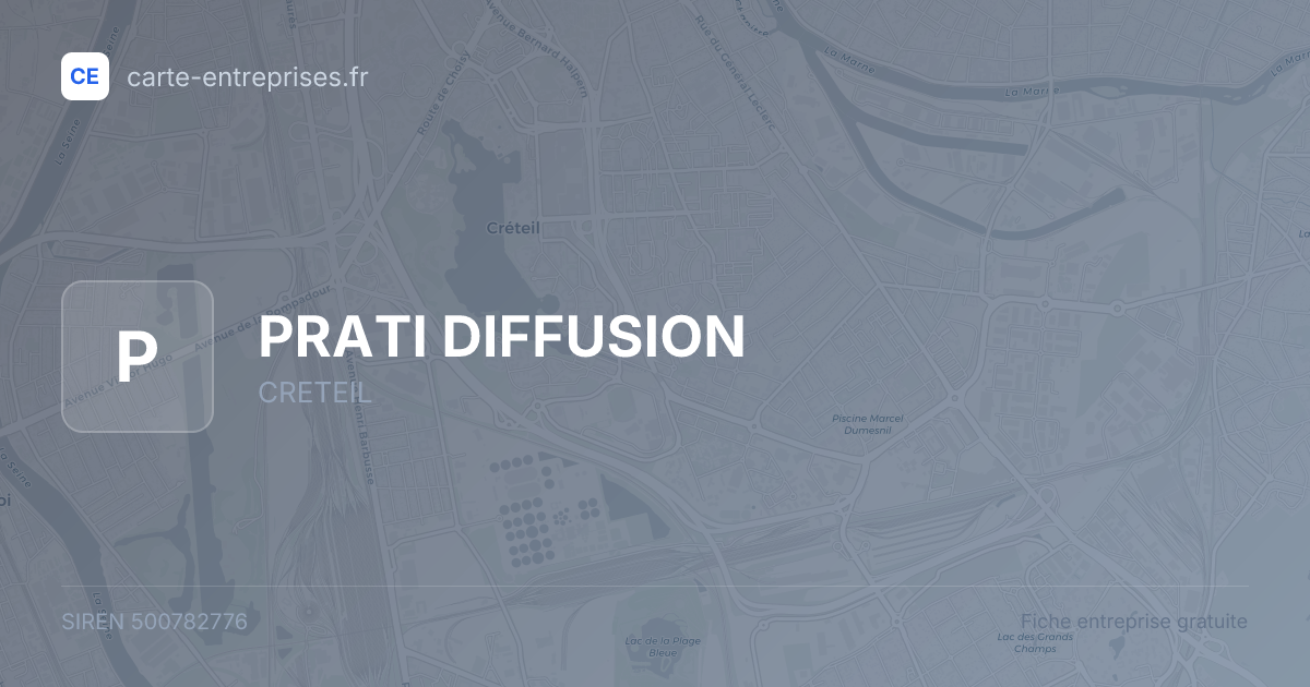 PRATI DIFFUSION — 500782776 — fiche entreprise