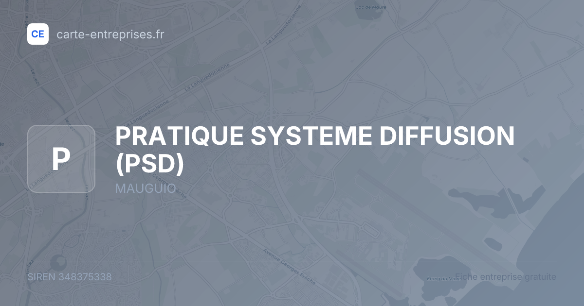PRATIQUE SYSTEME DIFFUSION (PSD) — 348375338 — fiche entreprise