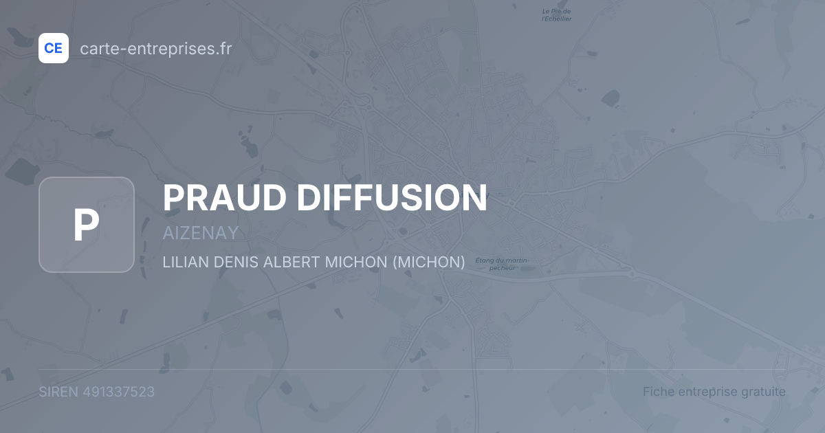 PRAUD DIFFUSION — 491337523 — fiche entreprise