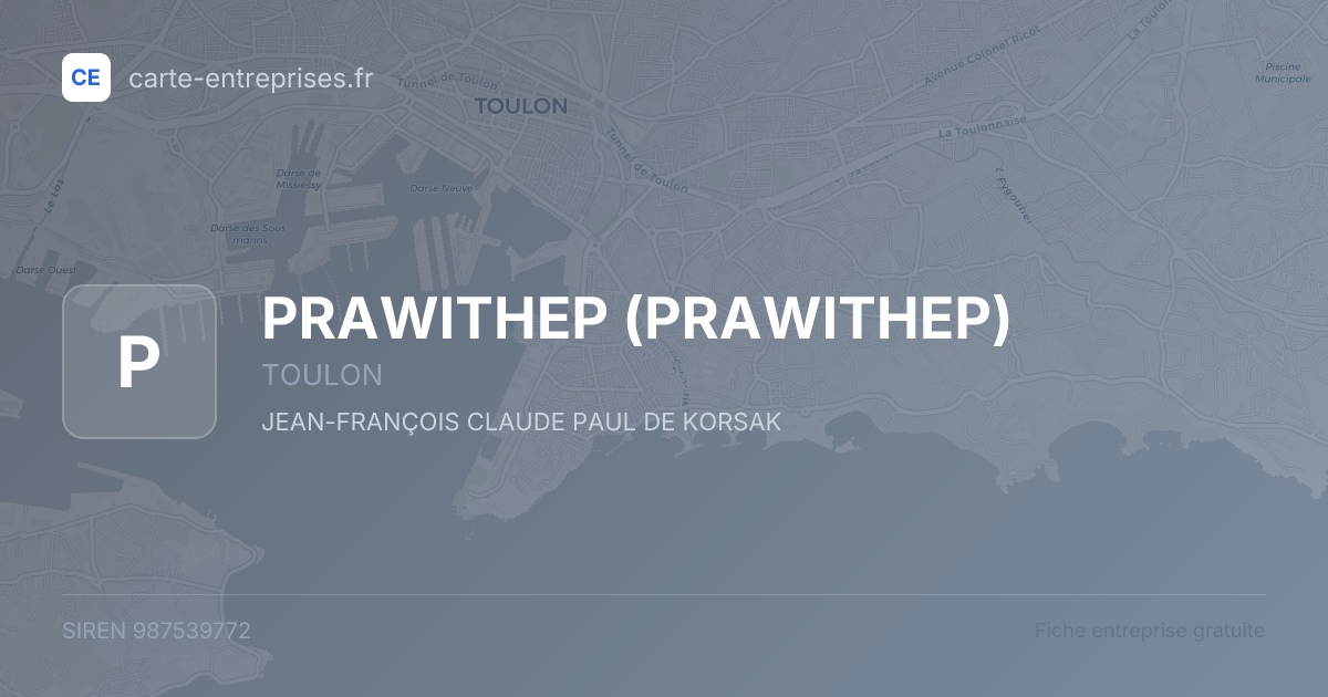 PRAWITHEP — 987539772 — fiche entreprise