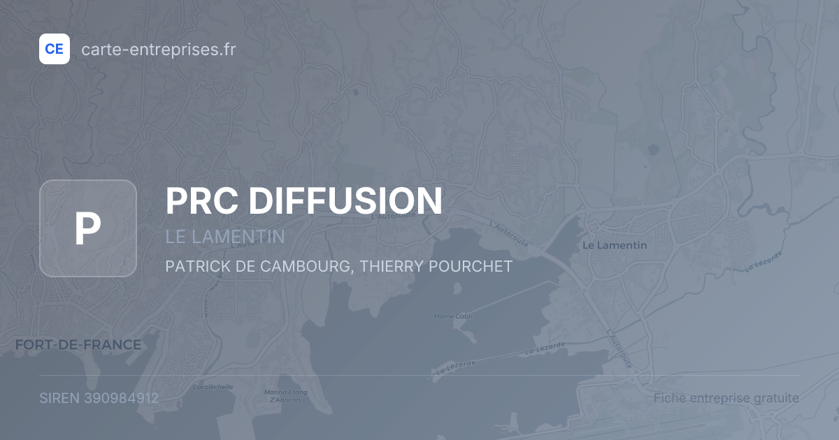 PRC DIFFUSION — 390984912 — fiche entreprise