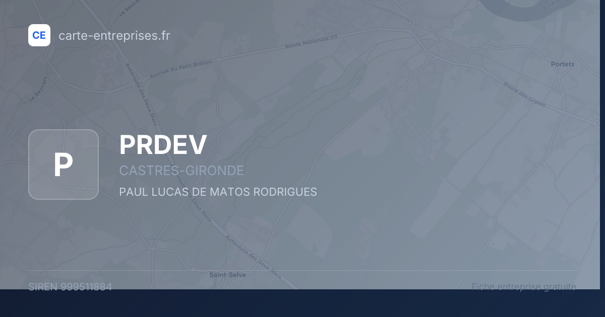 PRDEV — 999511884 — fiche entreprise