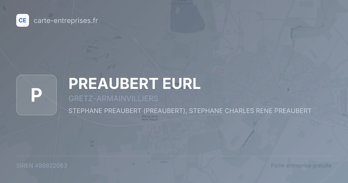 PREAUBERT EURL — 498822063 — fiche entreprise