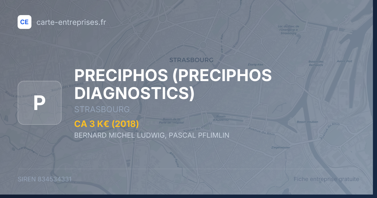 PRECIPHOS (PRECIPHOS DIAGNOSTICS) — 834534331 — fiche entreprise