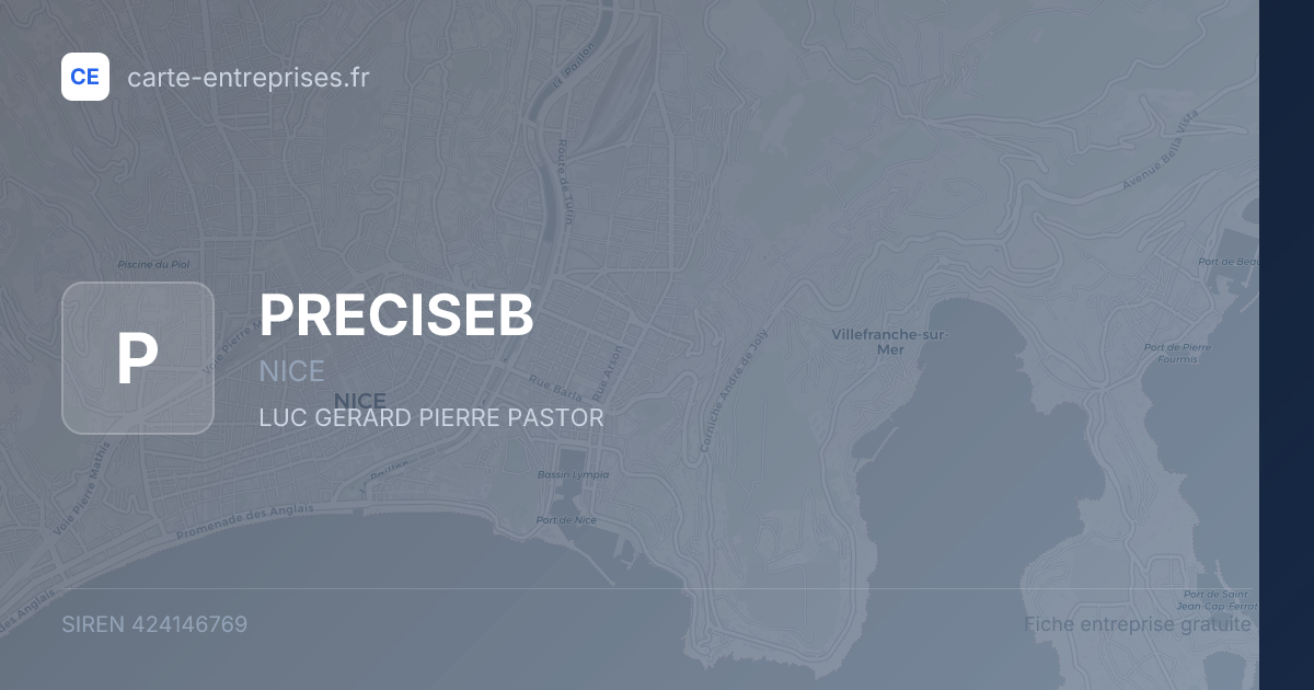 PRECISEB — 424146769 — fiche entreprise