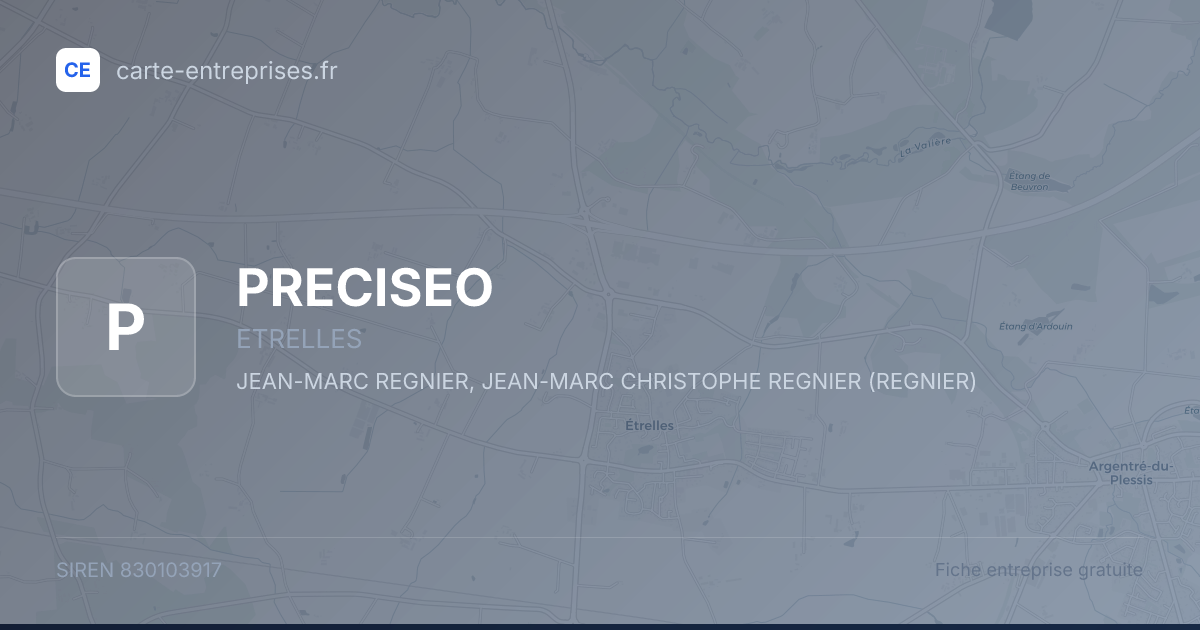 PRECISEO — 830103917 — fiche entreprise