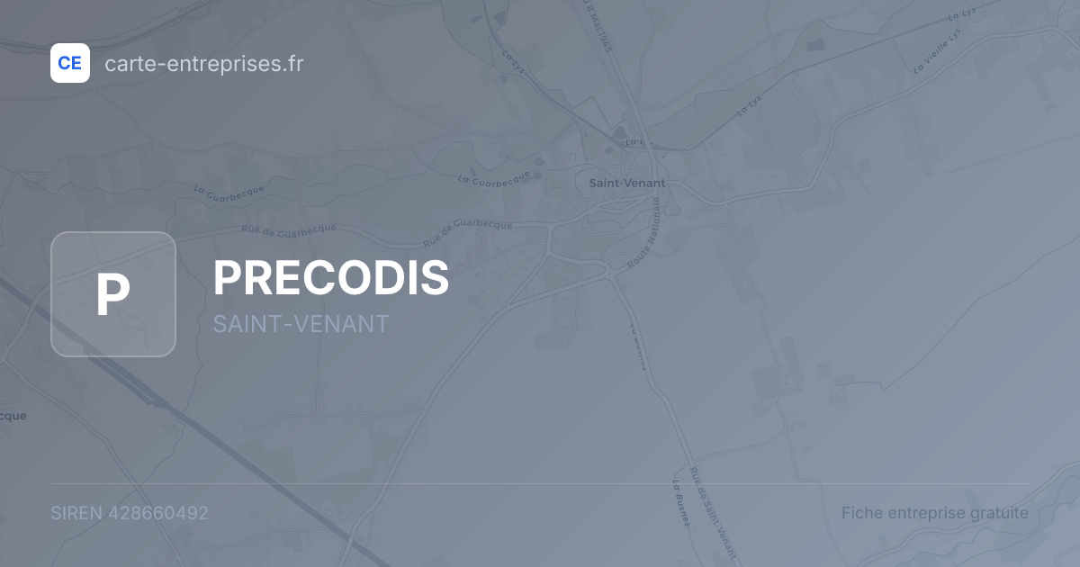 PRECODIS — 428660492 — fiche entreprise