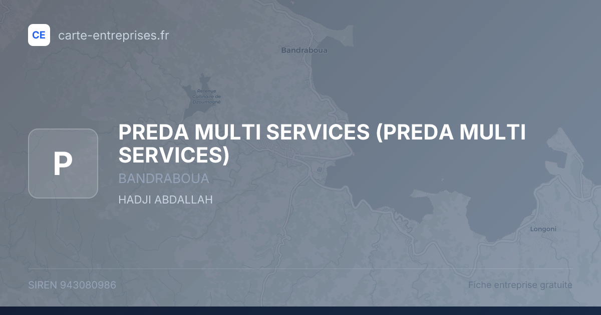 PREDA MULTI SERVICES — 943080986 — fiche entreprise