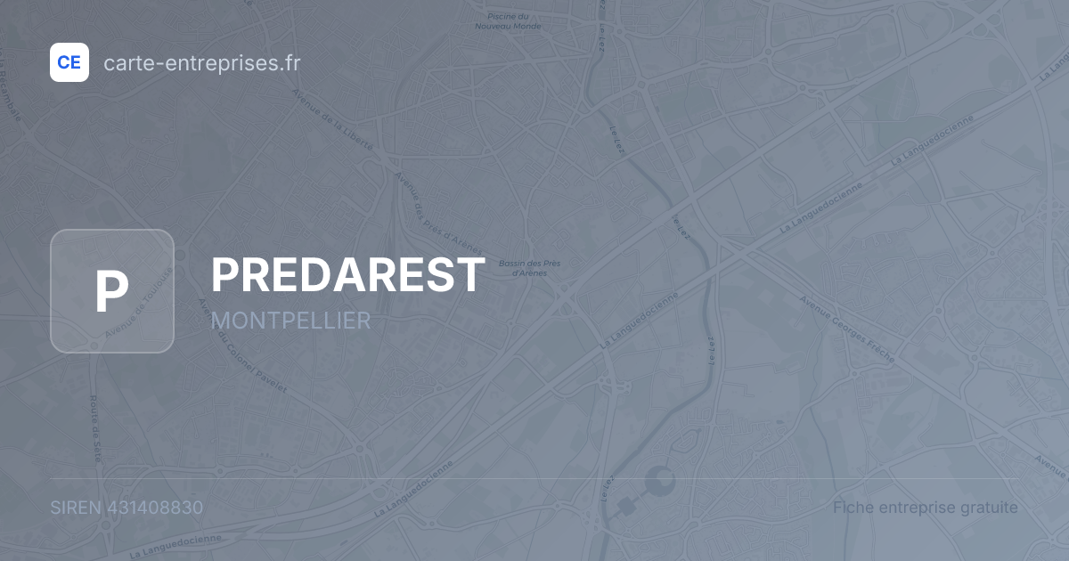 PREDAREST — 431408830 — fiche entreprise