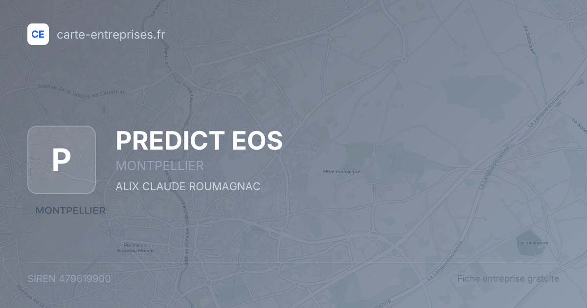 PREDICT EOS — 479619900 — fiche entreprise