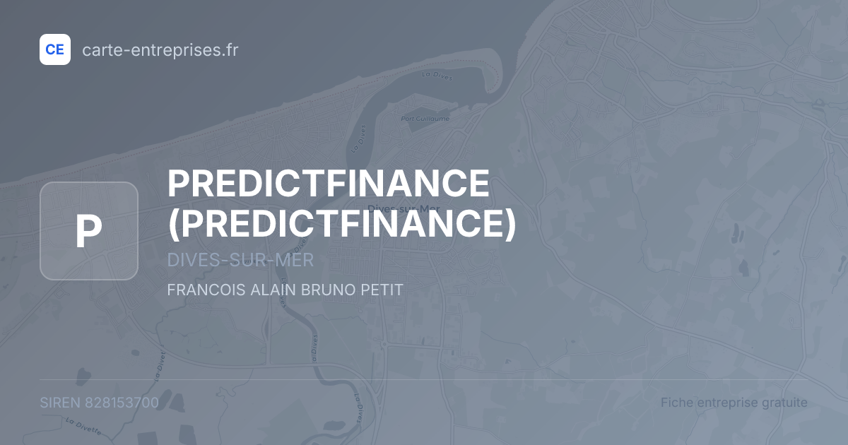 PREDICTFINANCE — 828153700 — fiche entreprise