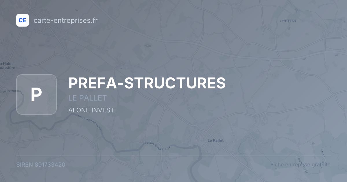 PREFA-STRUCTURES — 891733420 — fiche entreprise